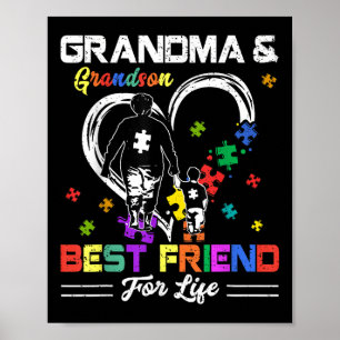 Oma und Oma Beste Freundin für Life Autismus Poster