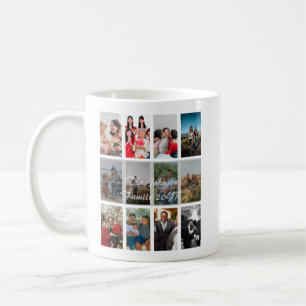 Oma und Opa 12 Foto-Erinnerungs-Collage Vorlage Kaffeetasse