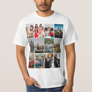 Oma und Opa 12 Foto-Erinnerungs-Collage Vorlage T-Shirt