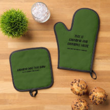 Oma und Opa Funny Oven Mitt Set