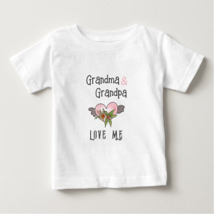 Oma und Opa Liebe ich-herzGroßkind Baby T-shirt