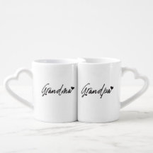 Oma und Opa Tasse Set