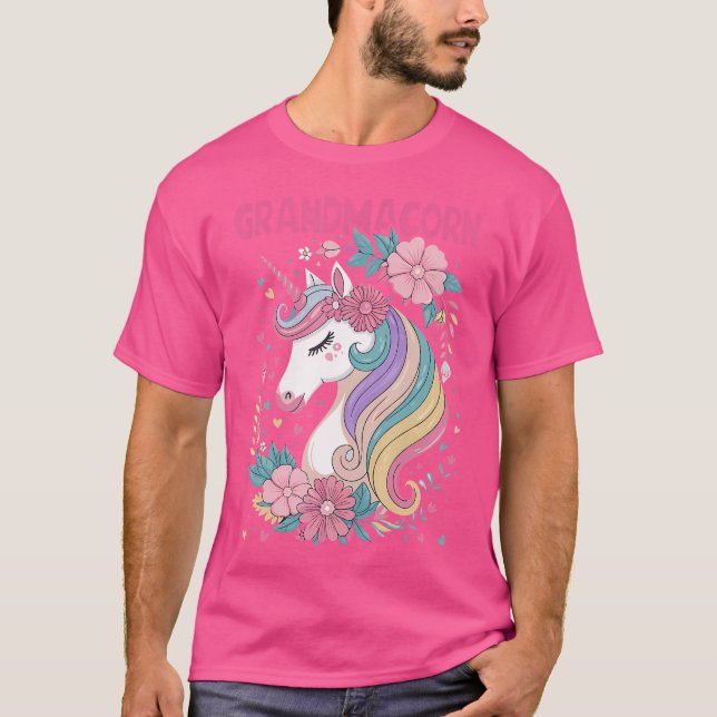 Oma Unicorn T-Shirt (Vorderseite)