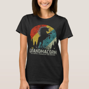 Oma unicorn Vintag T-Shirt