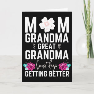 Oma Urgroßmutter Ururgroßmutter Weihnachtsgeschenk Karte