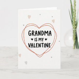 Oma Valentinskarte mit Herz Karte