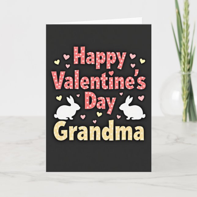 Oma Valentinstag Süße Karte (Vorderseite)