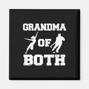 Oma von beiden Lustigen Hockey- und Tanz-Oma Magnet