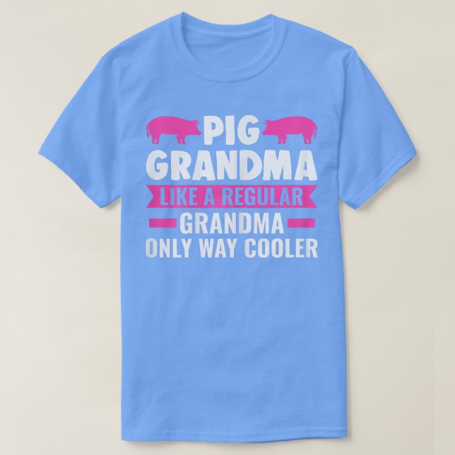 Oma von Schweinen wie normale Oma-Schweine T-Shirt (Design vorne)