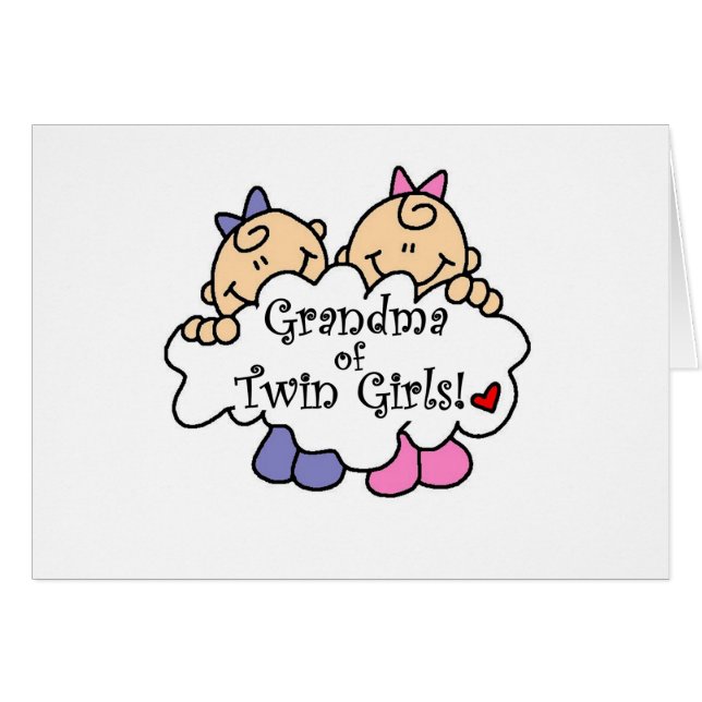 Oma von Twin Girls Tshirts and Gifts (Vorderseite (Horizontal))