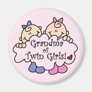 Oma von Twin Girls Tshirts and Gifts Magnet