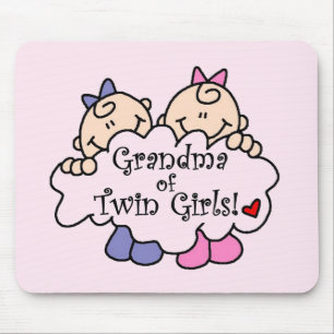 Oma von Twin Girls Tshirts and Gifts Mousepad