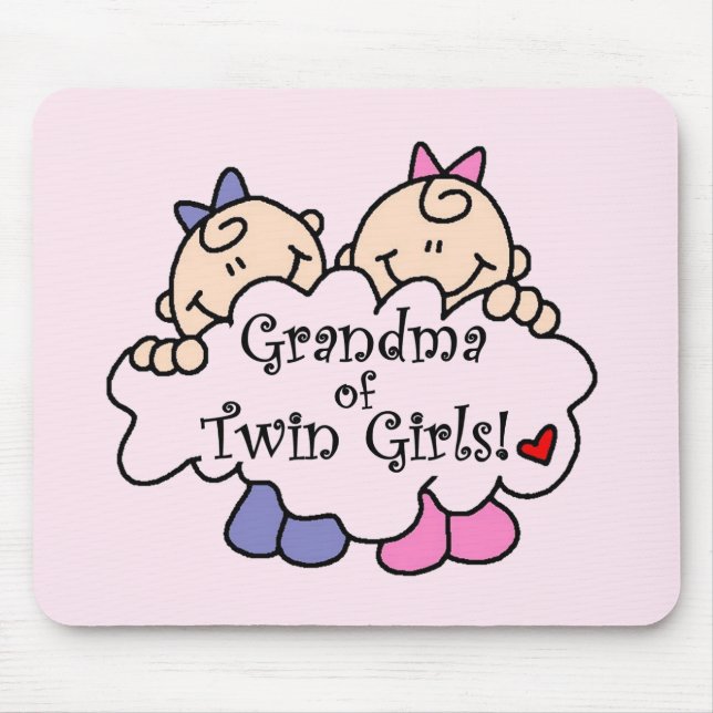 Oma von Twin Girls Tshirts and Gifts Mousepad (Vorne)