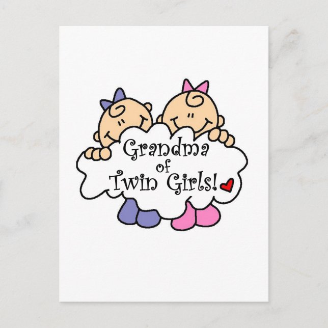 Oma von Twin Girls Tshirts and Gifts Postkarte (Vorderseite)