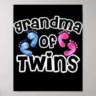 Oma von Twins Funny Quote Sprichwort Mütter Day Poster
