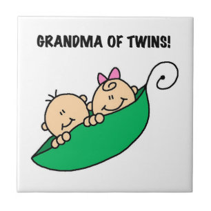 Oma von Twins Geschenke Fliese