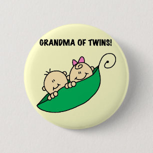 Oma von Twins Peas in a Pod Tshirts and Gifts Button