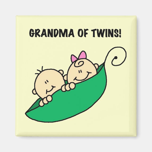 Oma von Twins Peas in a Pod Tshirts and Gifts Magnet (Vorne)