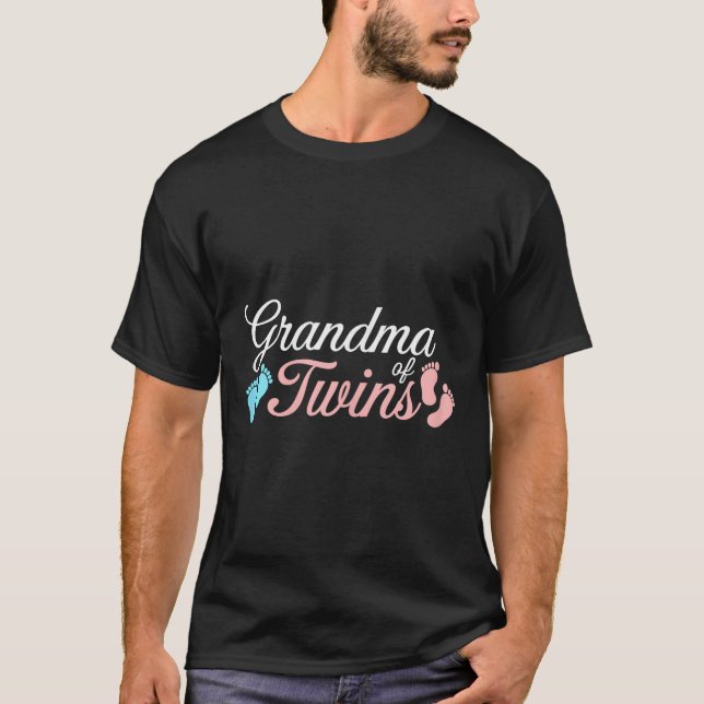 Oma von Twins Shirt Frauen zwei Großmütter (Vorderseite)