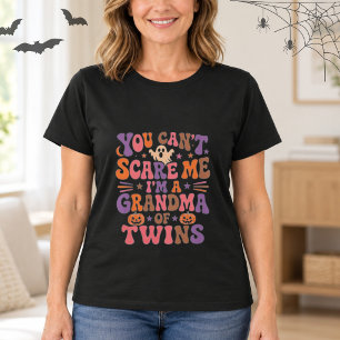 Oma von Zwillingen Halloween-Shirt, lustig und ret T-Shirt