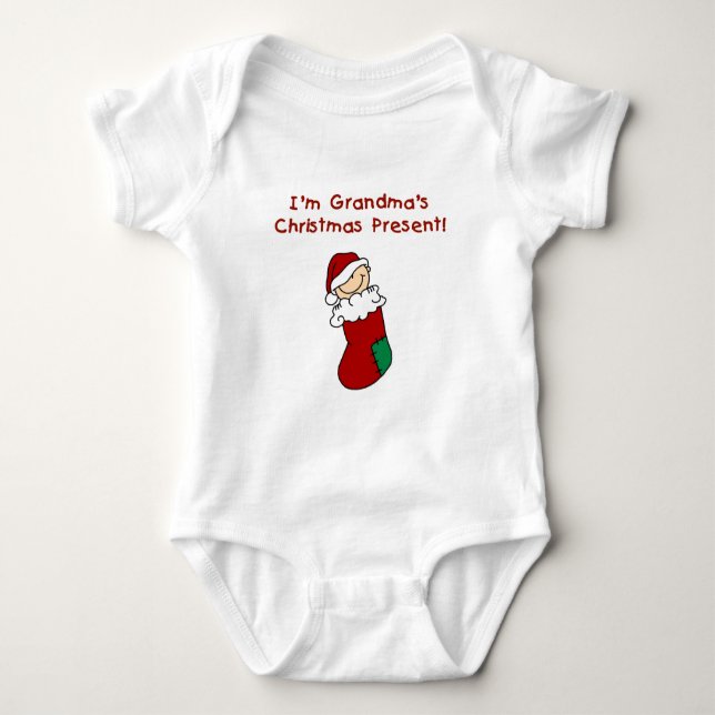 Oma Weihnachten Geschenke und Geschenke Baby Strampler (Vorderseite)