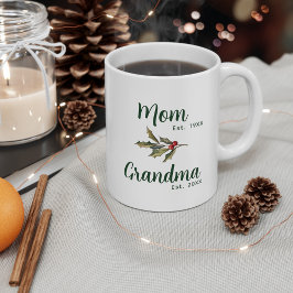 Oma Weihnachtsfeiertag Keepake Custom Kaffeetasse