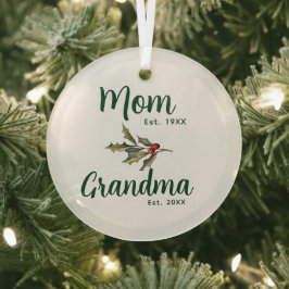 Oma Weihnachtsfeiertage Keepake Ornament Aus Glas