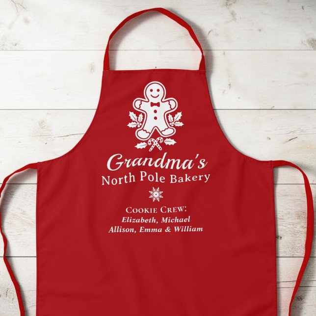Oma Weihnachtsferien Backen Schürze (Grandma Christmas Holiday Baking Apron)