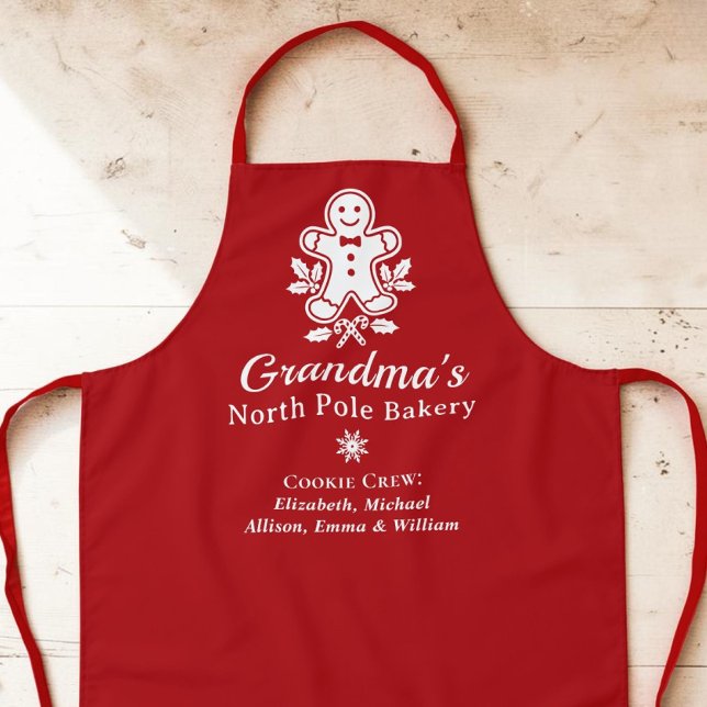 Oma Weihnachtsferien Backen Schürze (Grandma Christmas Holiday Baking Apron)