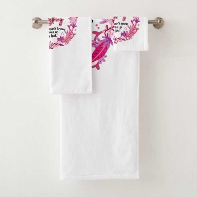 Oma weiß alles badhandtuch set (Insitu)