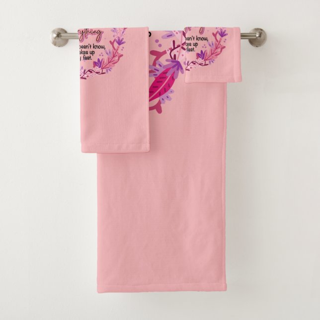 Oma weiß alles badhandtuch set (Insitu)