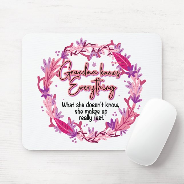 Oma weiß alles mousepad (Mit Mouse)