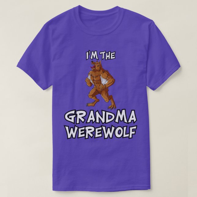 Oma Werewolf Halloween Matching Familienkostüm T-Shirt (Design vorne)