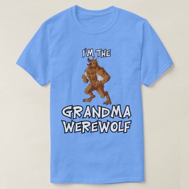 Oma Werewolf Halloween Matching Familienkostüm T-Shirt (Design vorne)