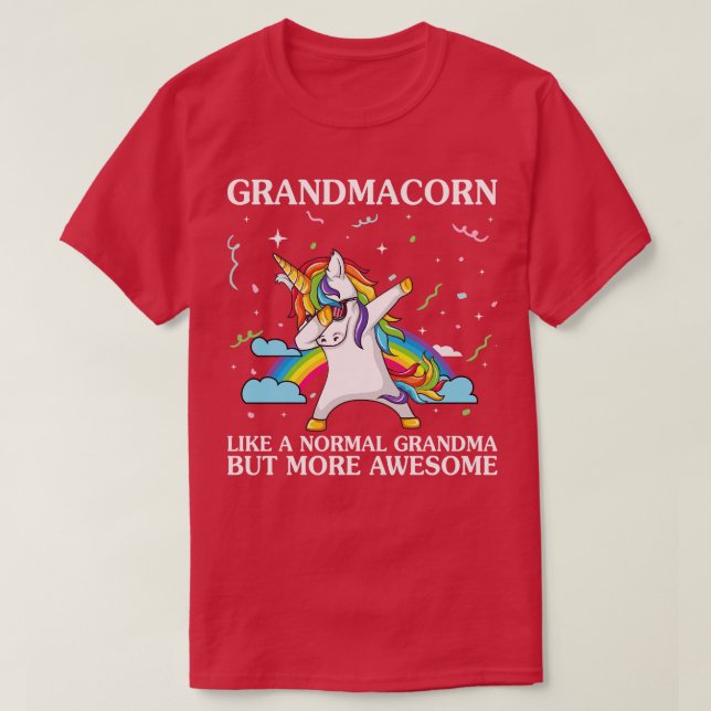 Oma wie ein normales Oma Unicorn Funny Un T-Shirt (Design vorne)