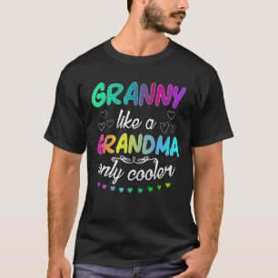 Oma wie eine Oma nur Cooler passt Familie T-Shirt