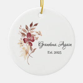 Oma wieder Est. Jahr Keramik Ornament