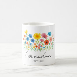 Oma Wildblume Tasse | Benutzerdefinierter Osten. J