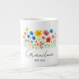 Oma Wildblume Tasse | Benutzerdefinierter Osten. J