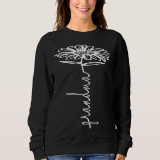 Oma Wildblumen Pflanzen im Vintage-Stil Mutter Sweatshirt