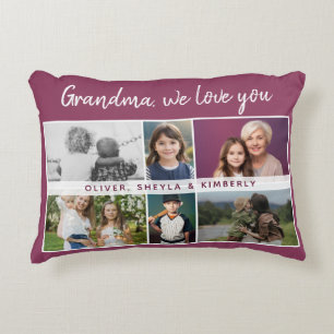 Oma, wir Liebe Sie Großkinder 6 FotoCollage Dekokissen