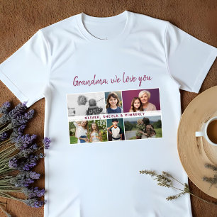 Oma wir lieben dich Enkelkinder 6 Foto-Collage Sweatshirt