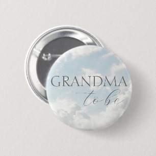 Oma wird Großartig Geschenkter Baby Shower Button