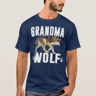 Oma Wolf Matching Family Tribe Wolves T-Shirt