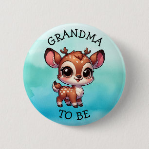 Oma   Woodland Creatures Babydusche Button