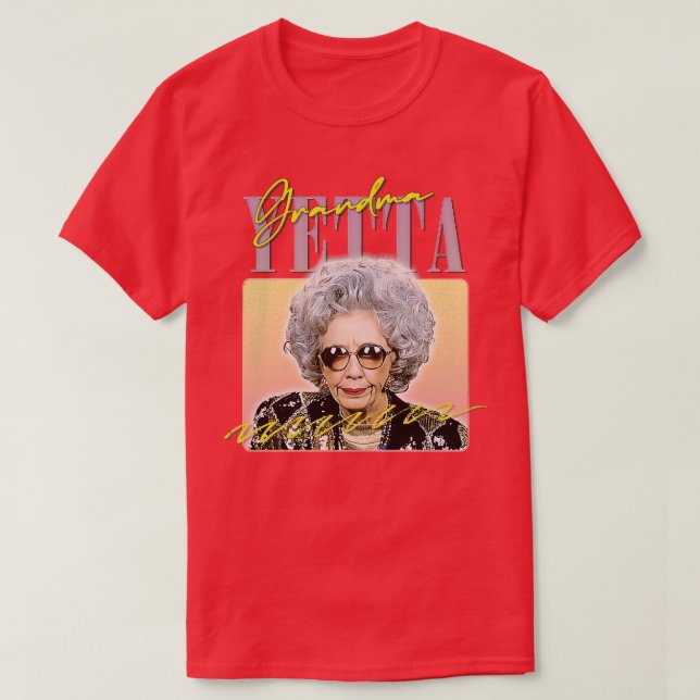 Oma Yetta 90er Jahre Stil ästhetische Fanart Desig T-Shirt (Design vorne)