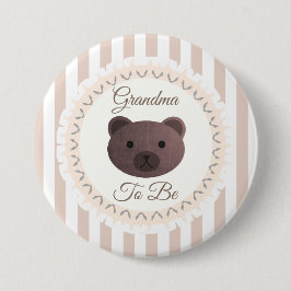 Oma zu sein Button Bear Woodlands Thema