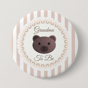 Oma zu sein Button Bear Woodlands Thema
