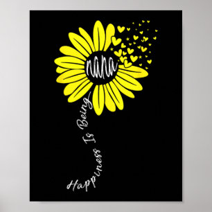 Oma zu sein ist ein glücklicher Muttertag Sonnenbl Poster