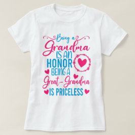 Oma zu sein ist eine Ehre, Großopma zu sein T-Shirt